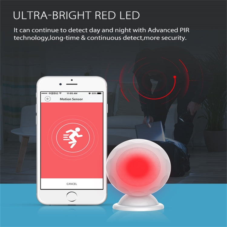 NEO NAS-PD02W Wireless WiFi PIR Detector Motion Sensor, with Magnet Bracket & Support Android / IOS systems & Ultra-bright Red LED NEO NAS-PD02W Wireless WiFi PIR Detector Motion Sensor, with Magnet Bracket & Support Android / IOS systems & Ultra-bright Red LED